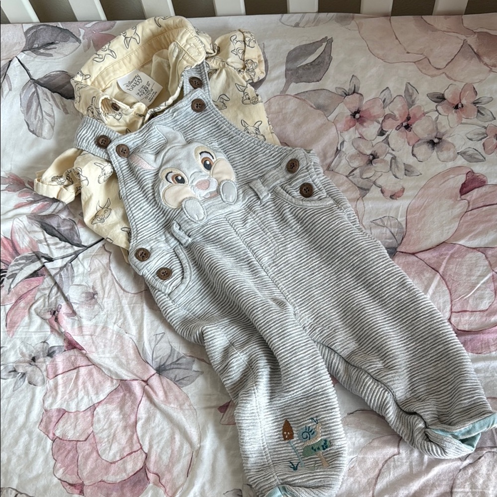 Disney baby thumper overall set